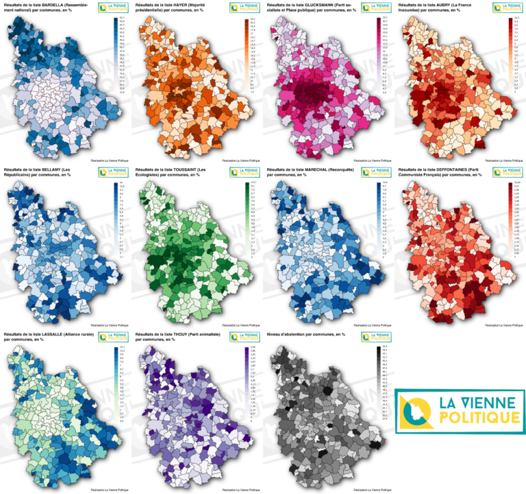CARTES | Européennes 2024 : comment la Vienne a voté ?